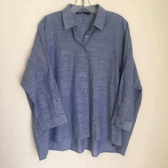 Zara Tops - Zara Basic Z1975  Trapeze Top size L
